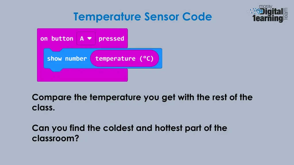 temperature sensor code