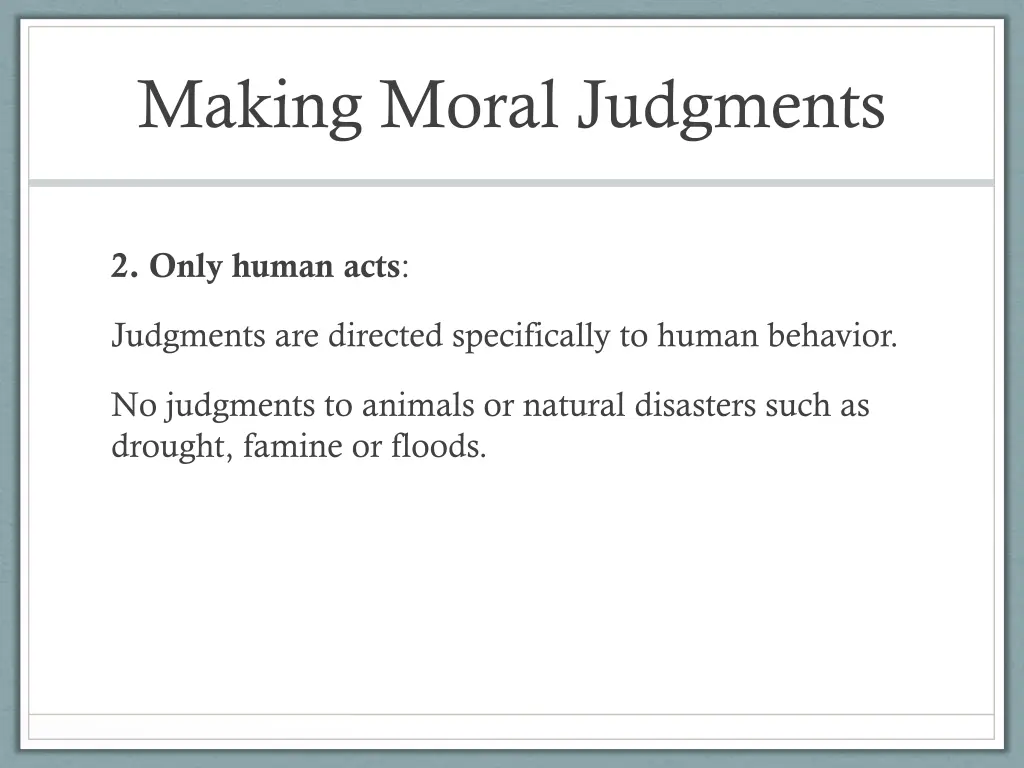 making moral judgments 3