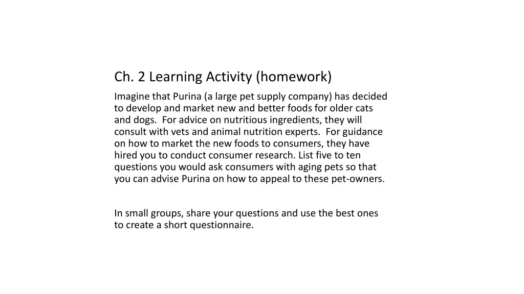 ch 2 learning activity homework