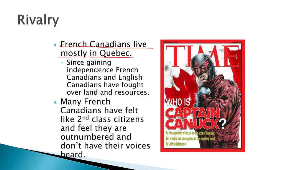 french canadians live mostly in quebec since