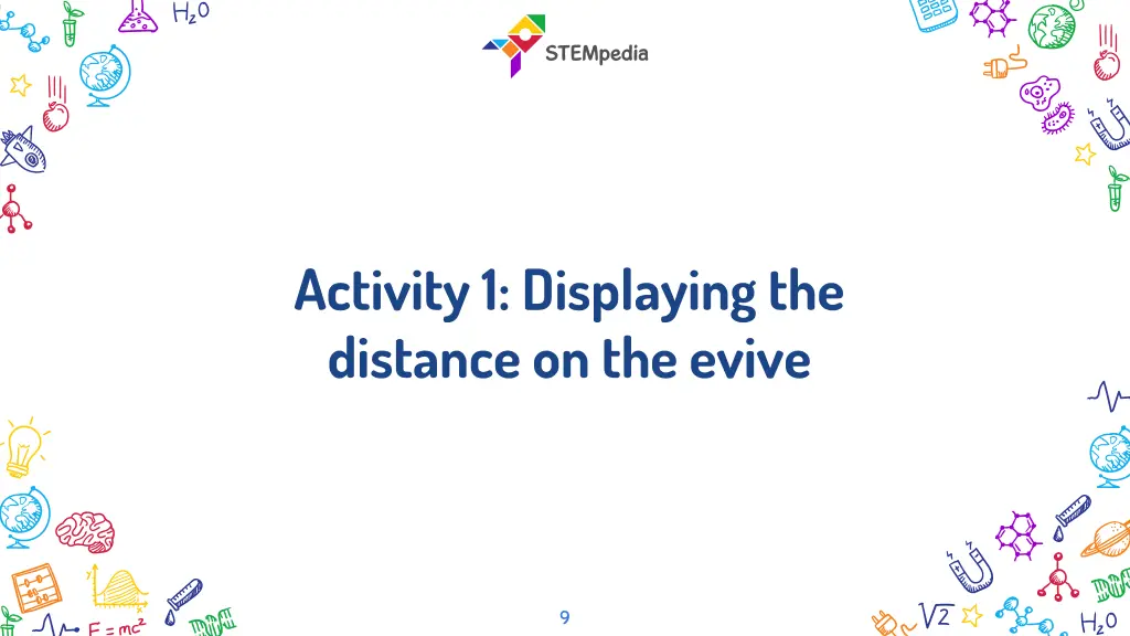 activity 1 displaying the distance on the evive