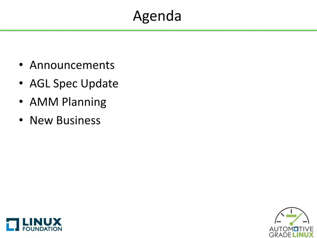 agenda
