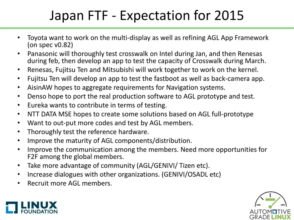 japan ftf expectation for 2015