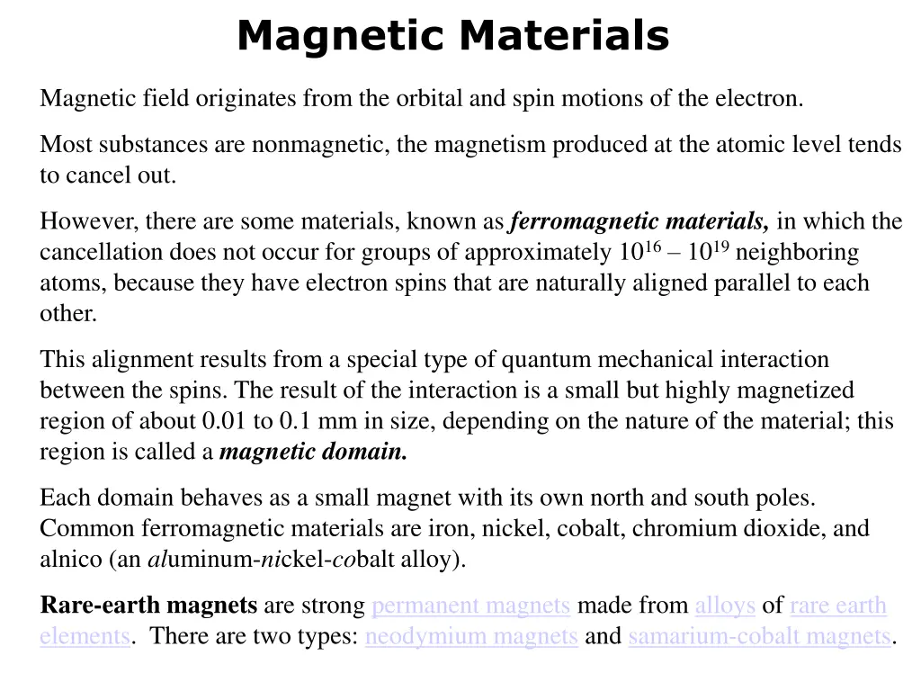 magnetic materials