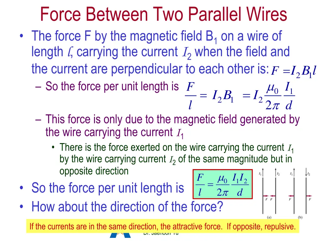 force between two parallel wires 1