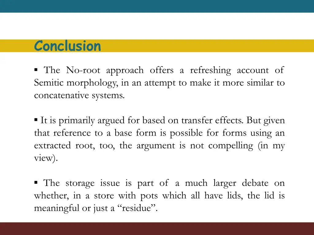 conclusion
