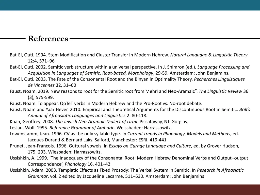 references