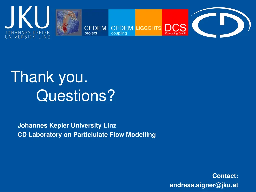 thank you questions