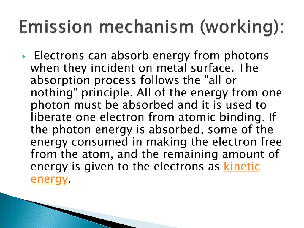electrons can absorb energy from photons when
