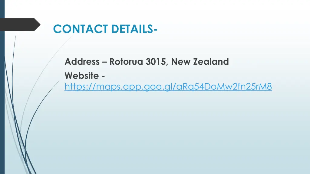 contact details