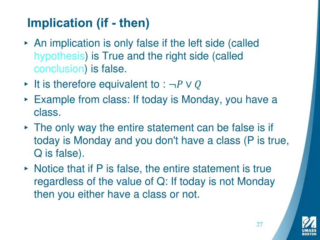 implication if then 1
