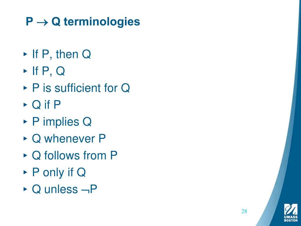p q terminologies