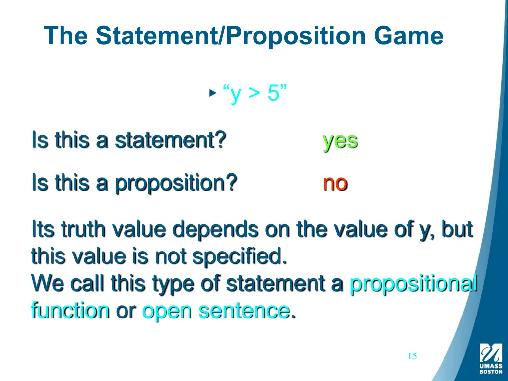 the statement proposition game 2