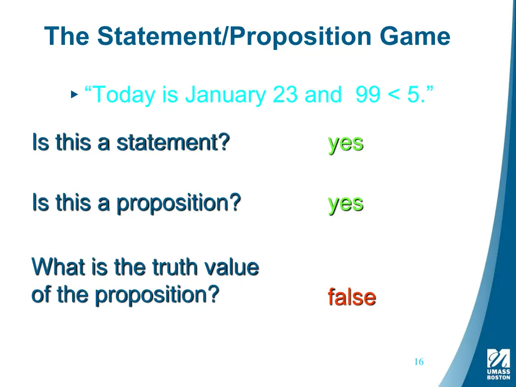 the statement proposition game 3