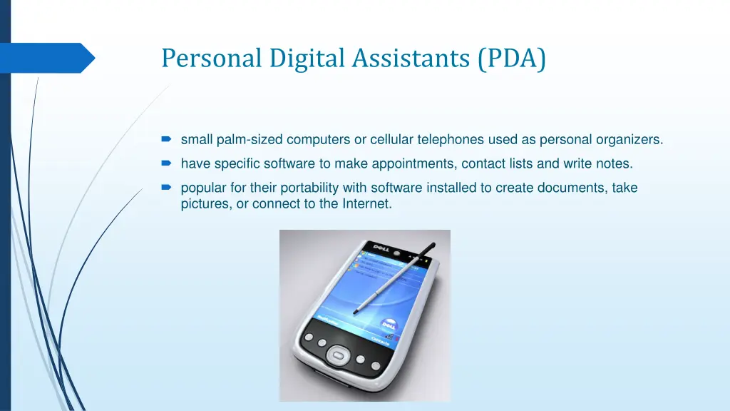 personal digital assistants pda