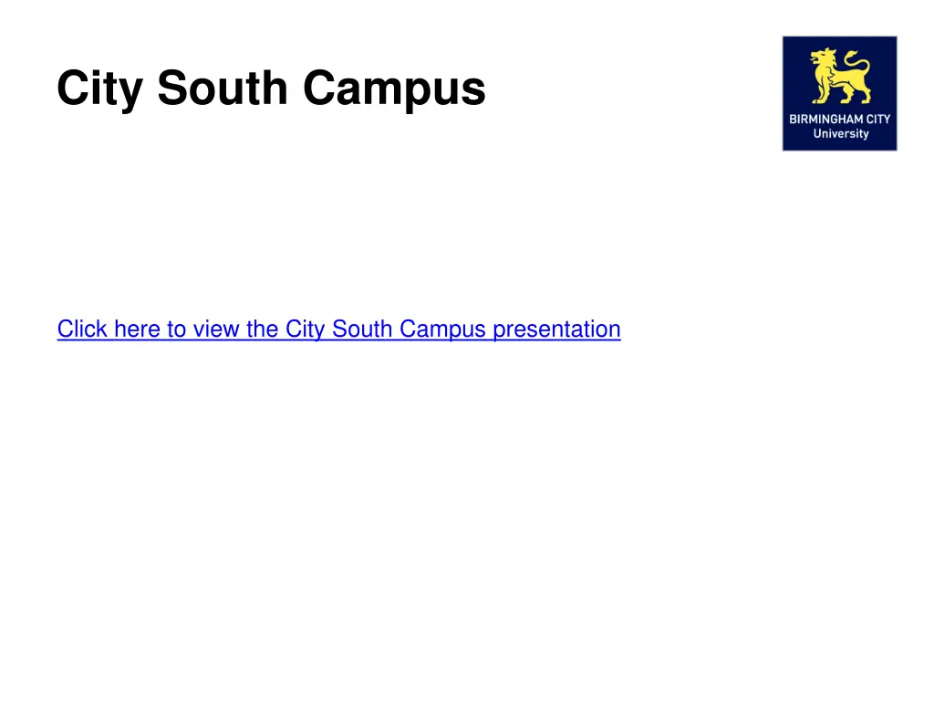 city south campus