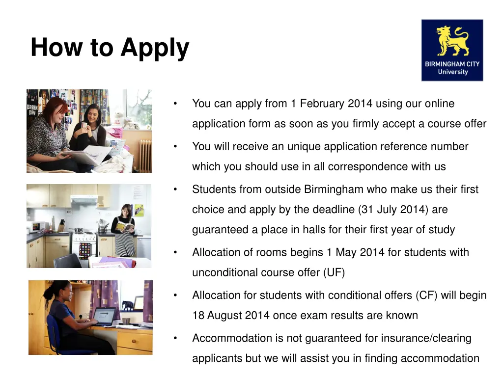 how to apply