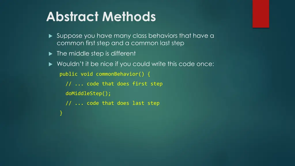 abstract methods