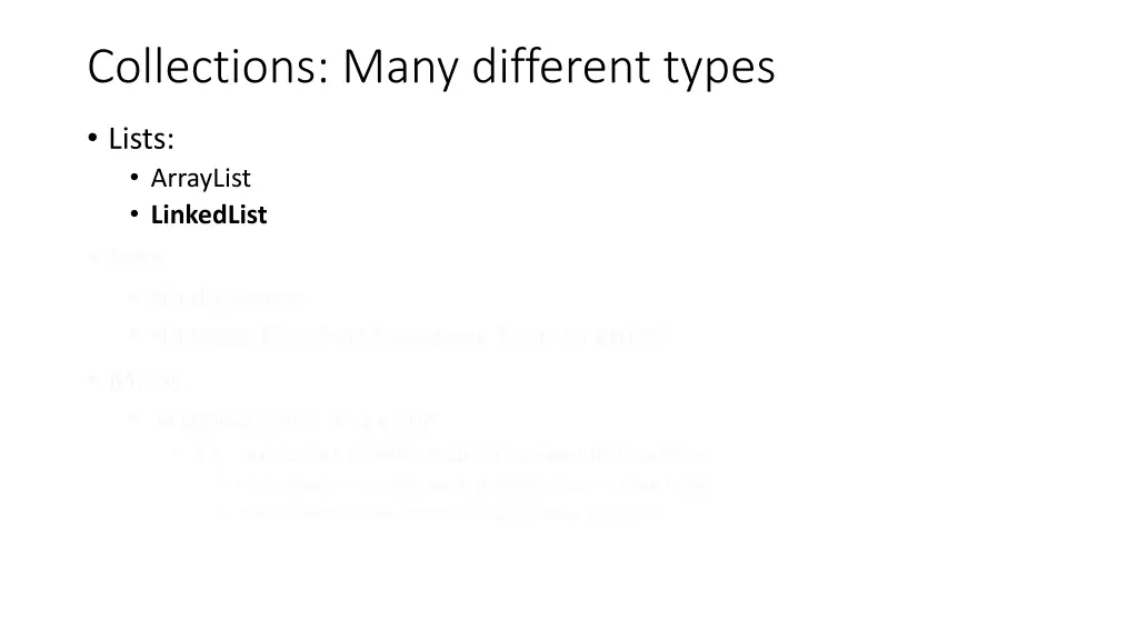 collections many different types 1