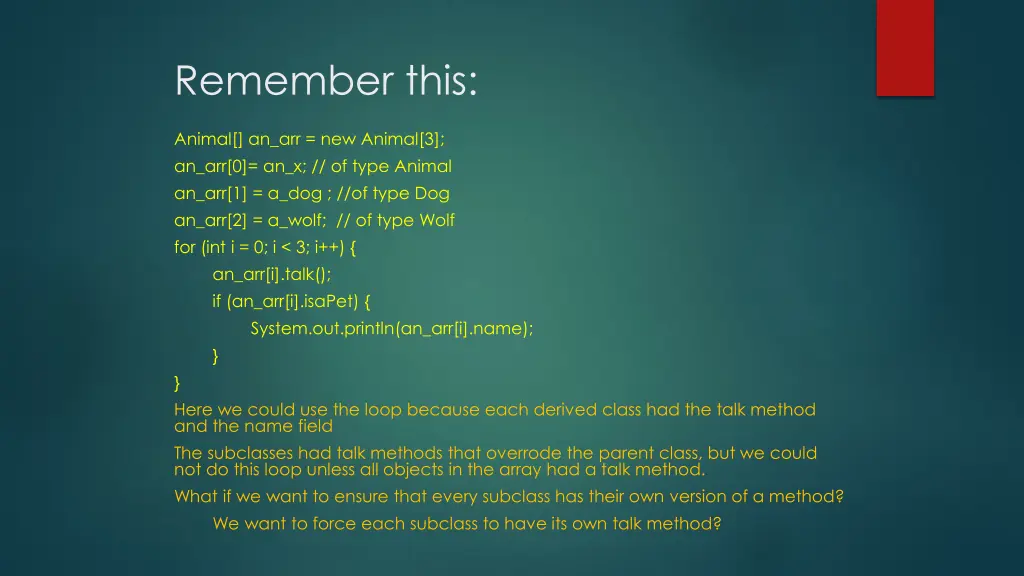 remember this