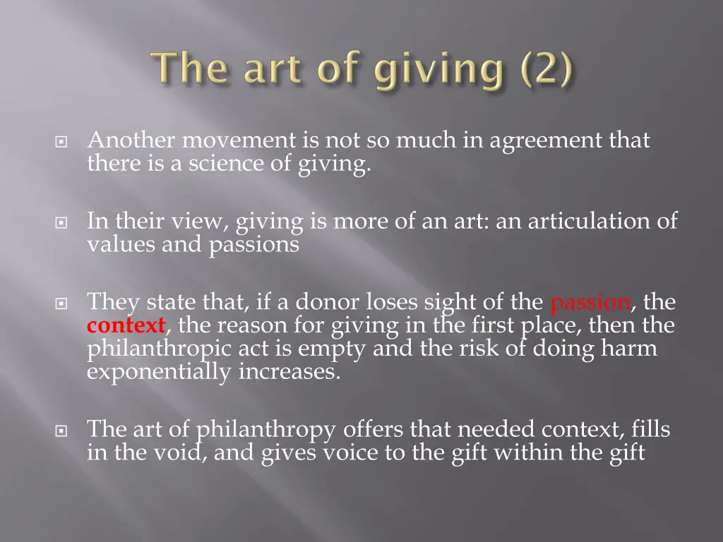 another movement is not so much in agreement that 1