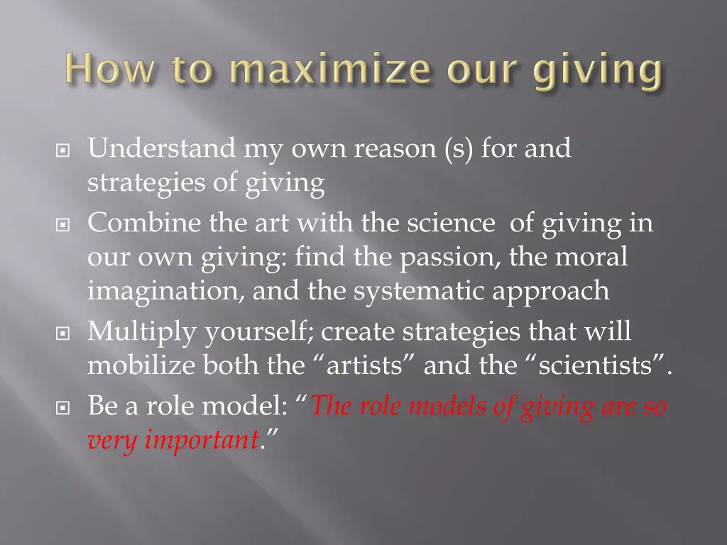 understand my own reason s for and strategies