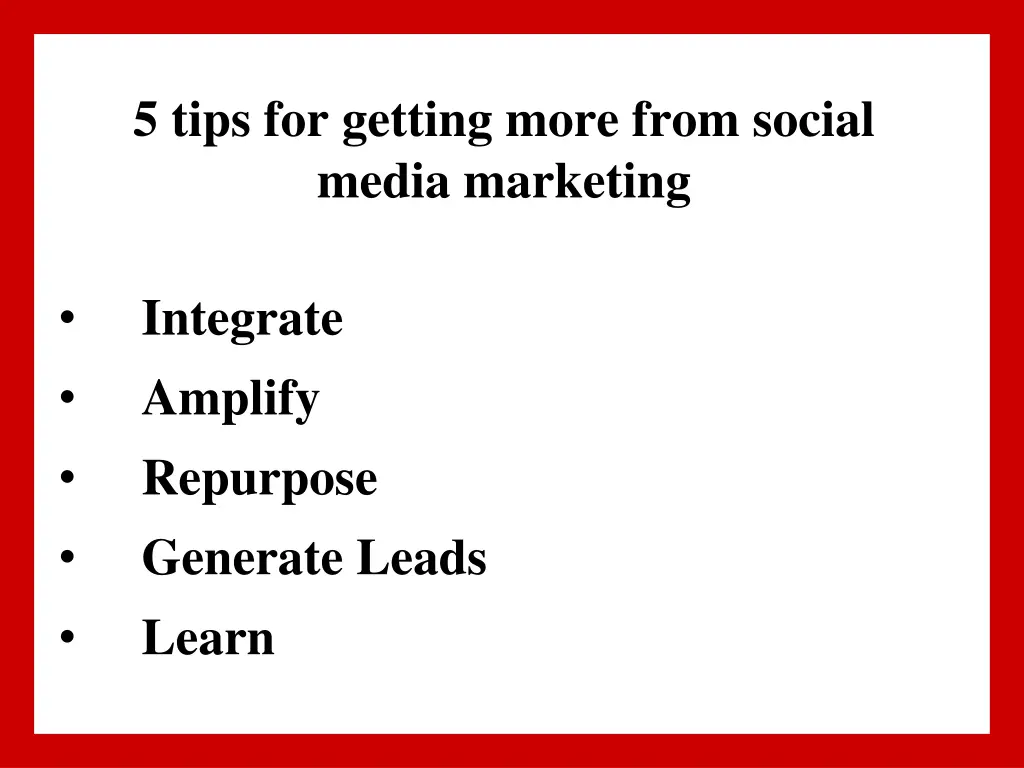 5 tips for getting more from social media
