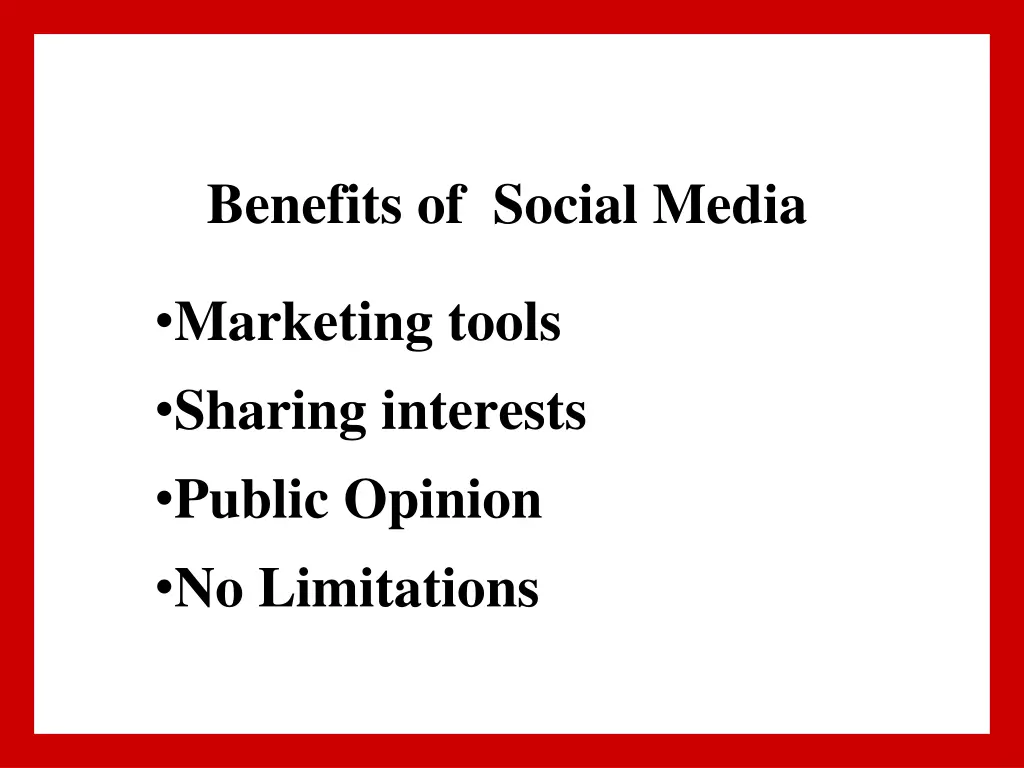 benefits of social media