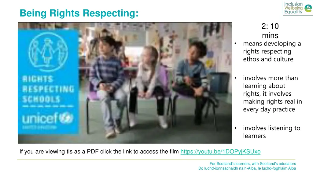 being rights respecting