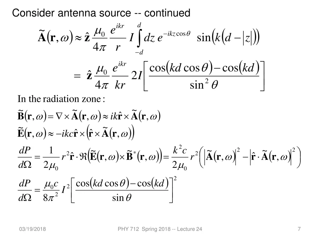 consider antenna source continued 4