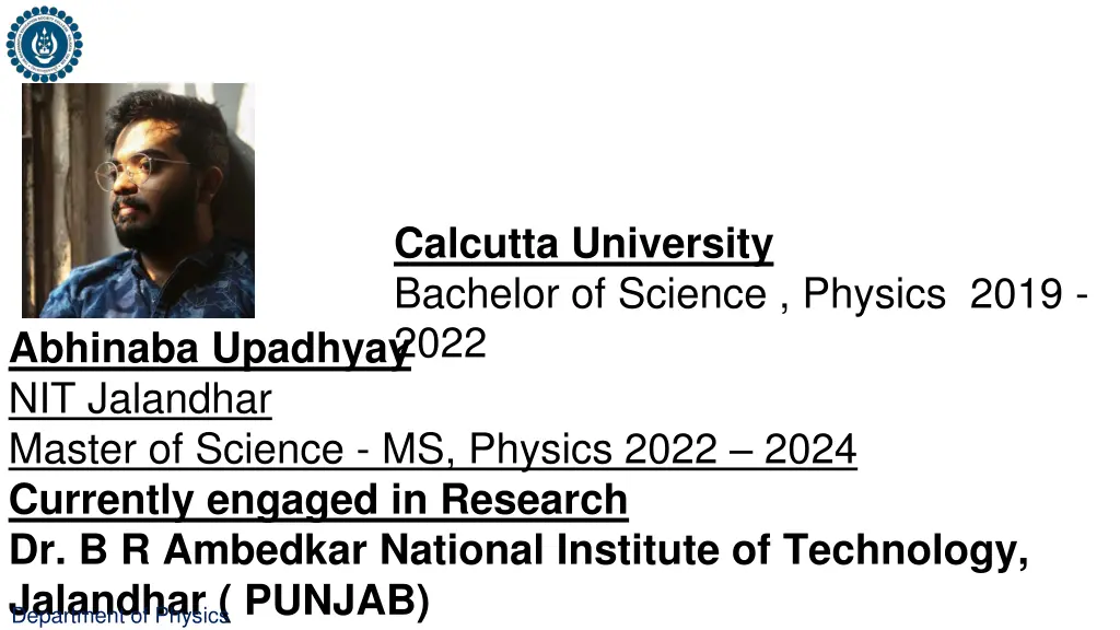 calcutta university bachelor of science physics 8