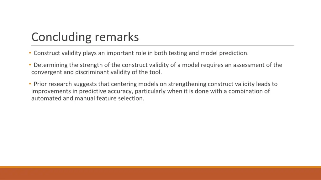 concluding remarks