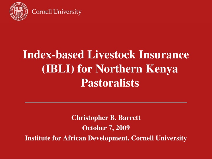 index based livestock insurance ibli for northern