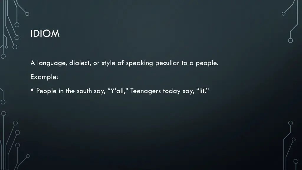 idiom
