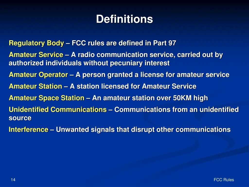 definitions