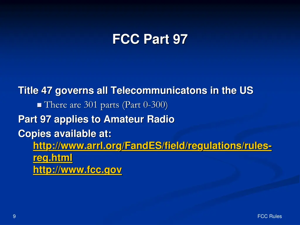 fcc part 97