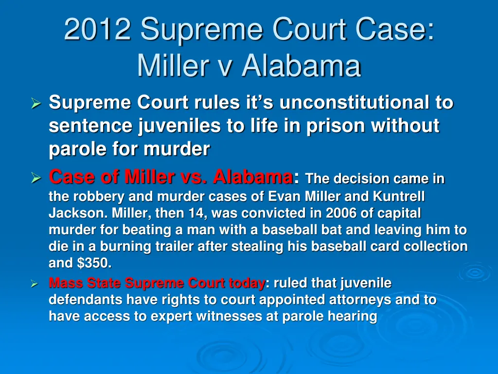 2012 supreme court case miller v alabama