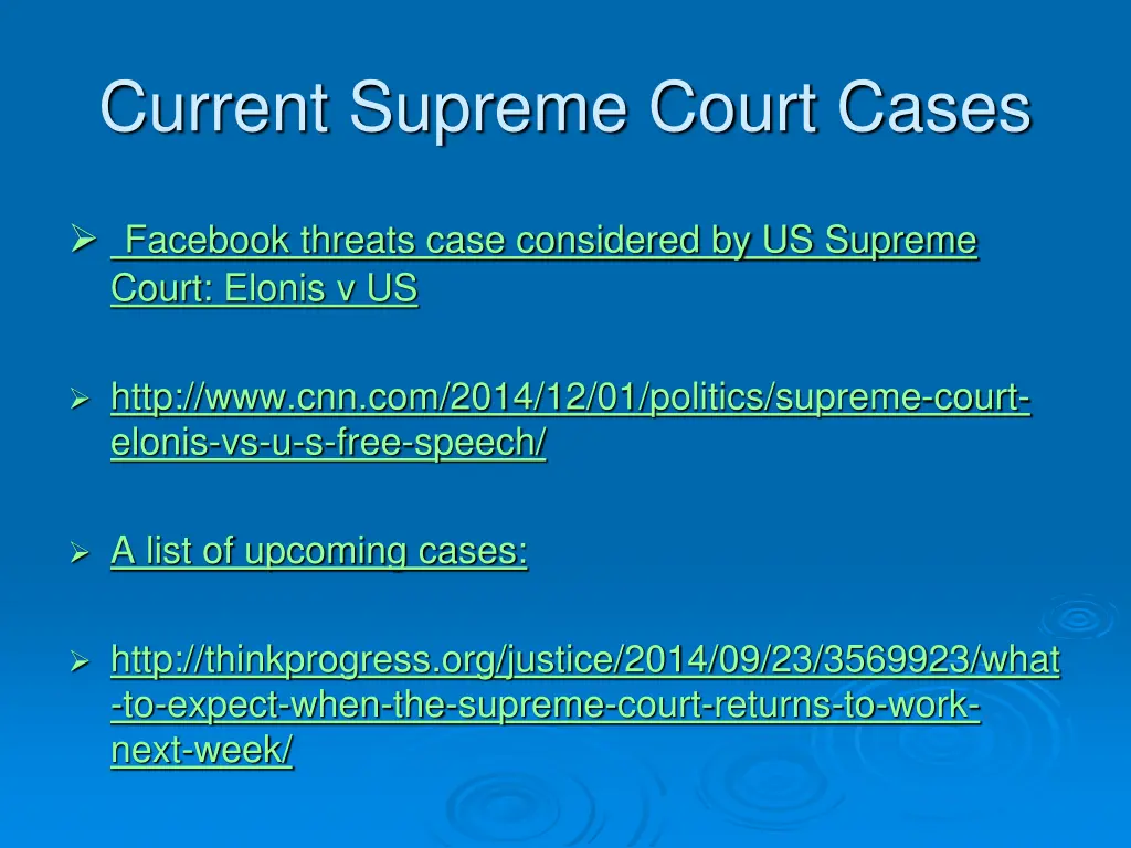 current supreme court cases