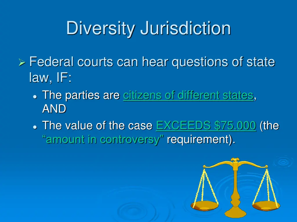 diversity jurisdiction