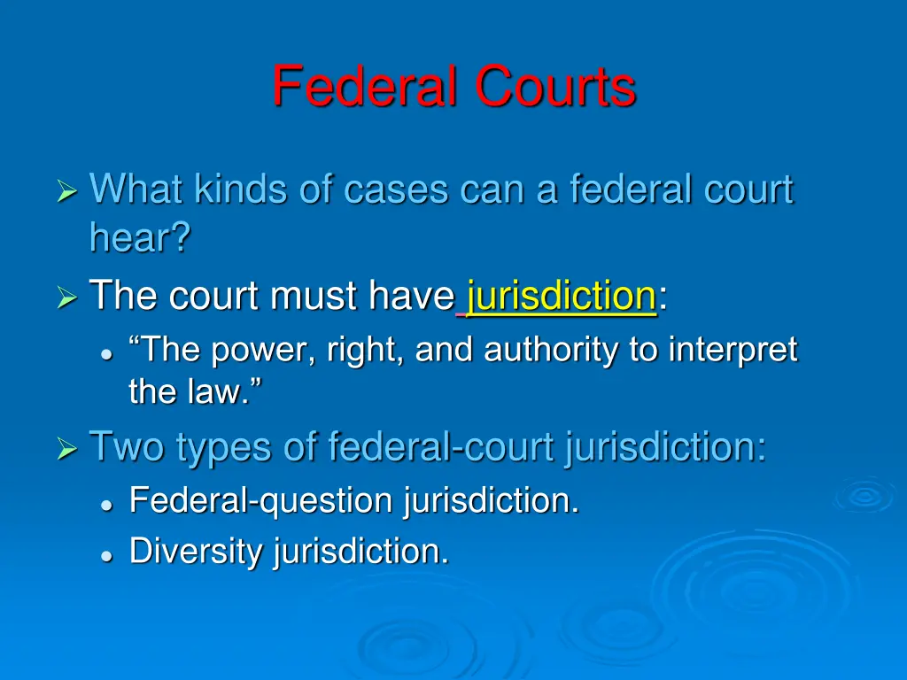 federal courts