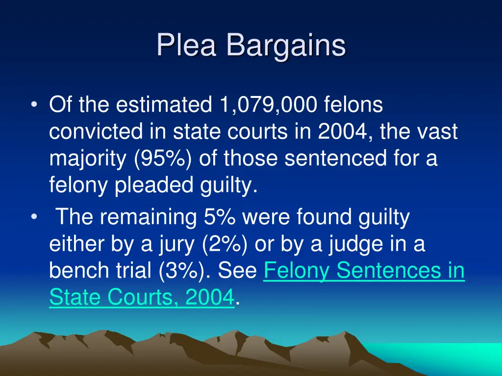 plea bargains