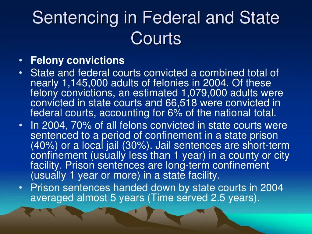 sentencing in federal and state courts