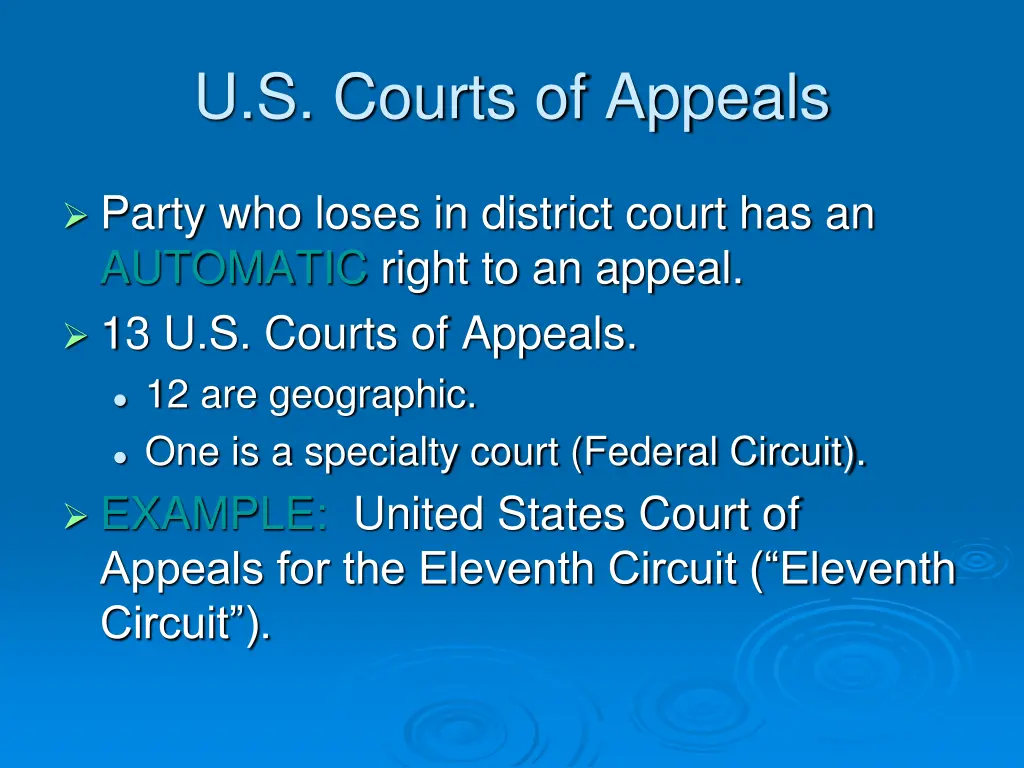 u s courts of appeals