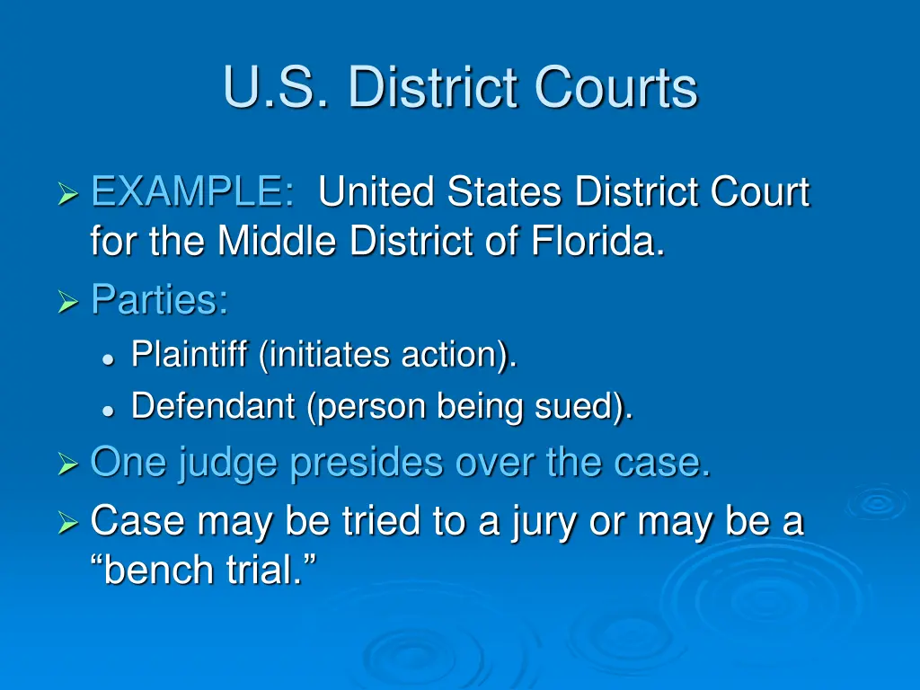 u s district courts 1