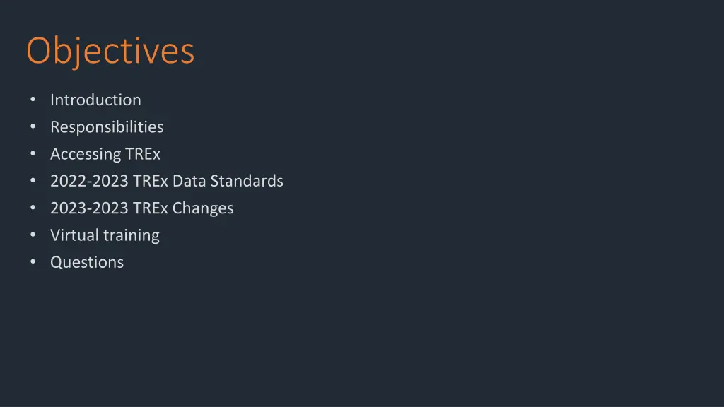 objectives