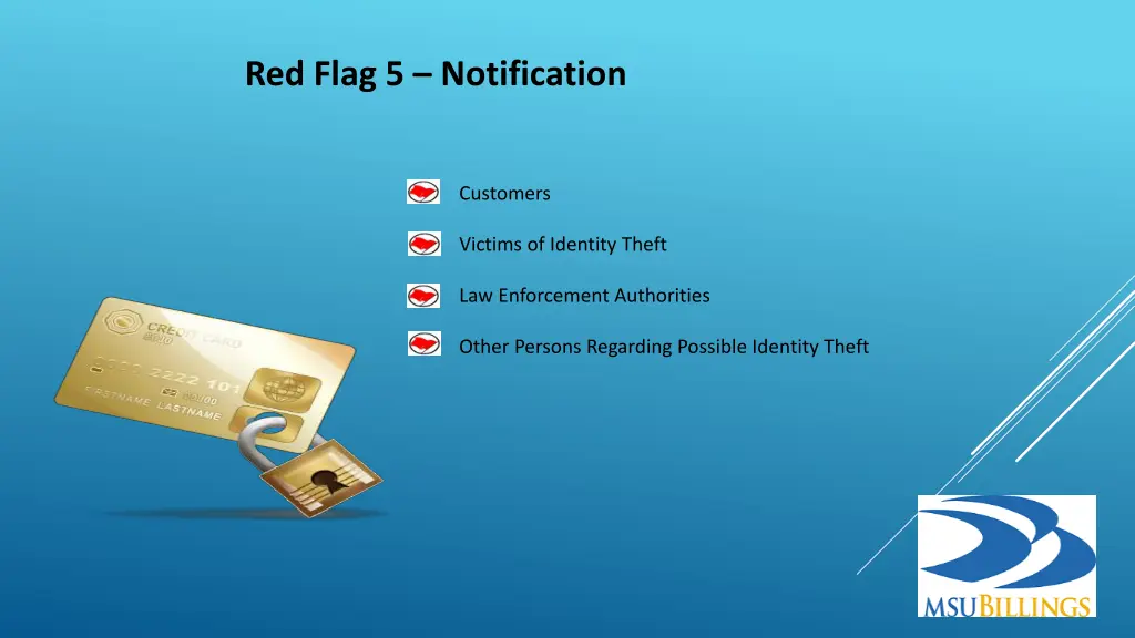 red flag 5 notification