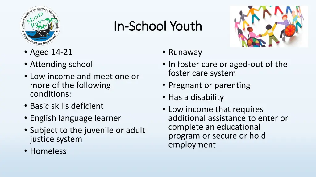 in in school youth school youth