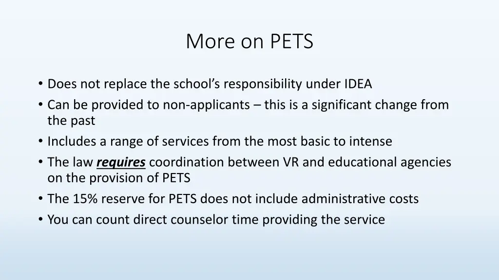 more on pets