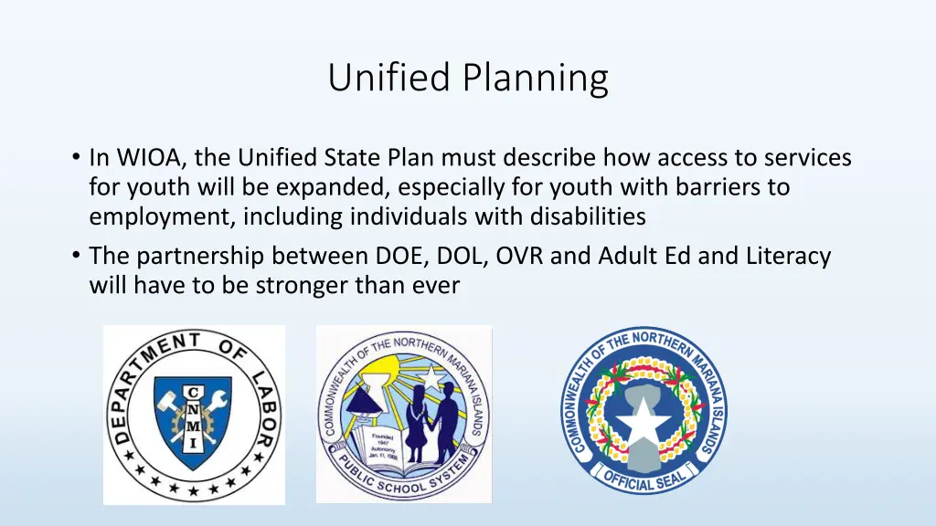 unified planning