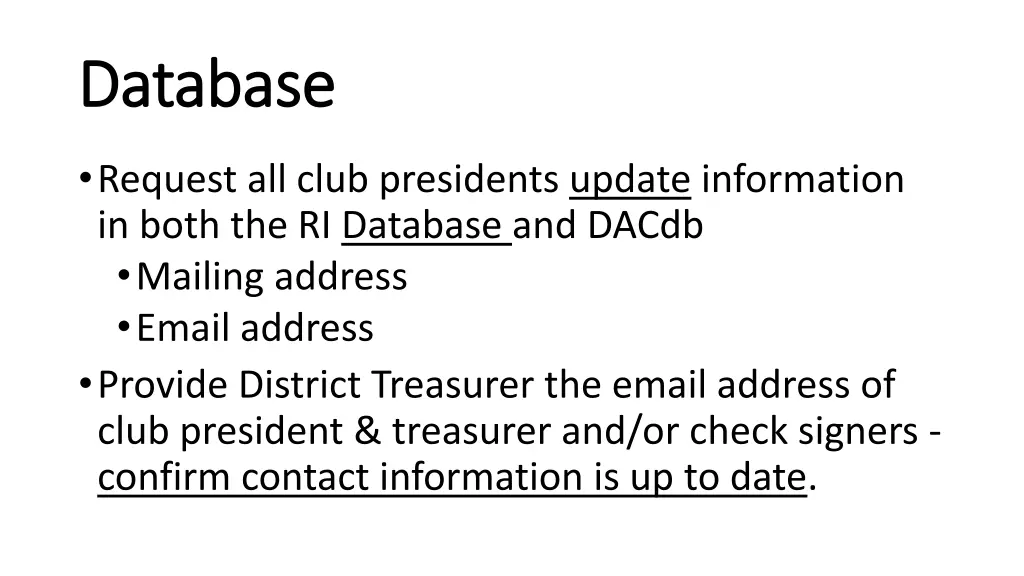 database database